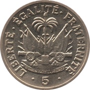 5 Centimes reverse image