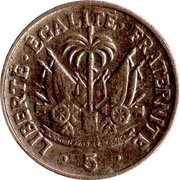 5 Centimes reverse image