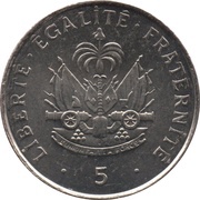5 Centimes reverse image