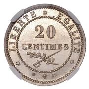 20 Centimes Essai reverse image