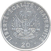 20 Centimes, Haiti, 1995-2000 reverse image