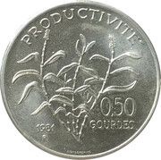 50 Centimes FAO, Haiti, 1981 reverse image