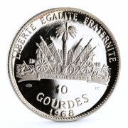 10 Gourdes Toussaint l'Ouverture, Haiti, 1967-1970 reverse image