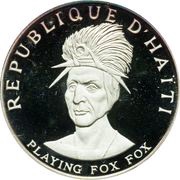10 Gourdes Playing Fox Fox obverse image