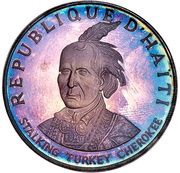 10 Gourdes Stalking Turkey Cherokee obverse image