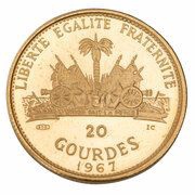 20 Gourdes Mackandal, Haiti, 1967-1970 reverse image