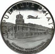 25 Gourdes Jean-Claude Duvalier Airport obverse image