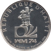 25 Gourdes 1974 World Cup obverse image