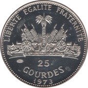 25 Gourdes 1974 World Cup, Haiti, 1973-1974 reverse image