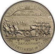 25 Gourdes Bicentenary of the United States obverse image