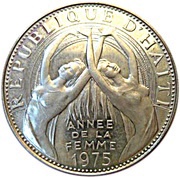 25 Gourdes International Women's Year obverse image