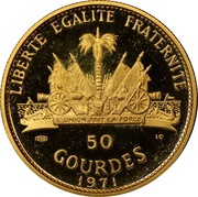 50 Gourdes Heroes of Vertieres reverse image