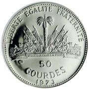 50 Gourdes The Mermaid, Haiti, 1973-1974 reverse image