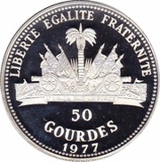 50 Gourdes 1980 Moscow Olympics, Haiti, 1977-1978 reverse image