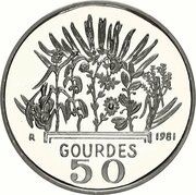 50 Gourdes FAO, Haiti, 1981 reverse image