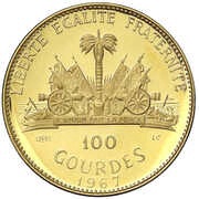 100 Gourdes Marie Jeanne, Haiti, 1967-1970 reverse image