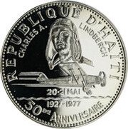 100 Gourdes Charles Lindbergh obverse image