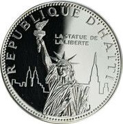 100 Gourdes Statue of Liberty obverse image