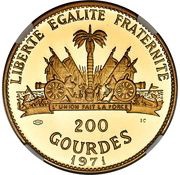 200 Gourdes Revolutionist from Santo Domingo, Haiti, 1971 reverse image