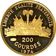 200 Gourdes Holy Year, Haiti, 1974-1975 reverse image