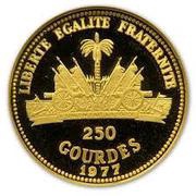 250 Gourdes Human Rights, Haiti, 1977 reverse image