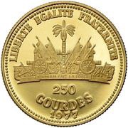 250 Gourdes Sadat-Begin Peace Talks, Haiti, 1977 reverse image