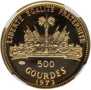 500 Gourdes Woman and Child, Haiti, 1973 reverse image