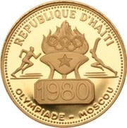 500 Gourdes 1980 Moscow Olympics obverse image