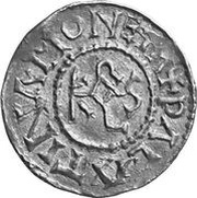 Denier - Louis II / Louis III Palace mint reverse image