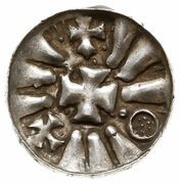 Denier Magdeburg mint, Holy Roman Empire, 955-1002 reverse image