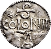 Denier - Otto I as emperor; Cologne mint, Holy Roman Empire, 962-973 reverse image