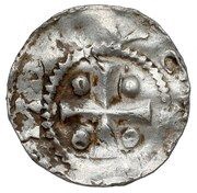 Denier - Otto II / Otto III as emperor; Worms mint obverse image
