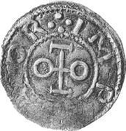 Denier - Otto II as emperor; Konstanz mint obverse image