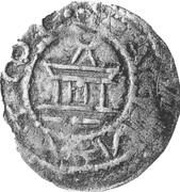 Denier - Otto II as emperor; Konstanz mint, Holy Roman Empire, 973-983 reverse image