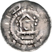 Denier - Otto III Magdeburg mint, Holy Roman Empire, 983-1002 reverse image