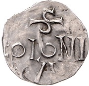 Denier - Otto III as king; Cologne mint, Holy Roman Empire, 983-1002 reverse image