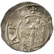 Denier - Otto III Andernach mint; city wall, Holy Roman Empire, 983-1002 reverse image