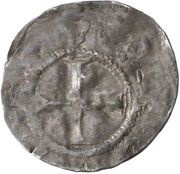 Denier - Otto III Andernach mint; eagle obverse image