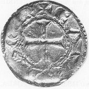Denier - Otto III Cambrai mint, Holy Roman Empire, 983-1002 reverse image