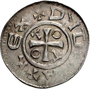 Denier - Otto III and Adelaide Gandersheim abbey obverse image