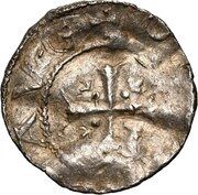 Denier - Otto III Mainz mint obverse image