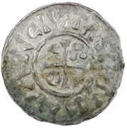 Denier - Henry II Neuburg mint; temple, Holy Roman Empire, 1002-1009 reverse image