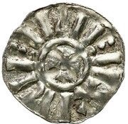 Denier - Henry II unknown Frisia mint, Holy Roman Empire, 1002-1015 reverse image