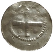 Denier - Henry II Mainz mint, Holy Roman Empire, 1002-1024 reverse image