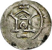 Denier - Henry II Worms mint, Holy Roman Empire, 1002-1024 reverse image