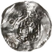Denier - Henry II Utrecht mint, Holy Roman Empire, 1002-1024 reverse image