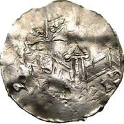 Denier - Henry II Mainz mint, Holy Roman Empire, 1002-1024 reverse image