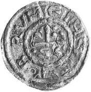 Denier - Henry II Eichstatt mint; bust, Holy Roman Empire, 1009-1014 reverse image