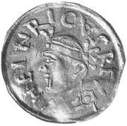 Denier - Henry II Salzburg mint; bust obverse image