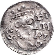 Denier - Henry II Augsburg mint; bust obverse image